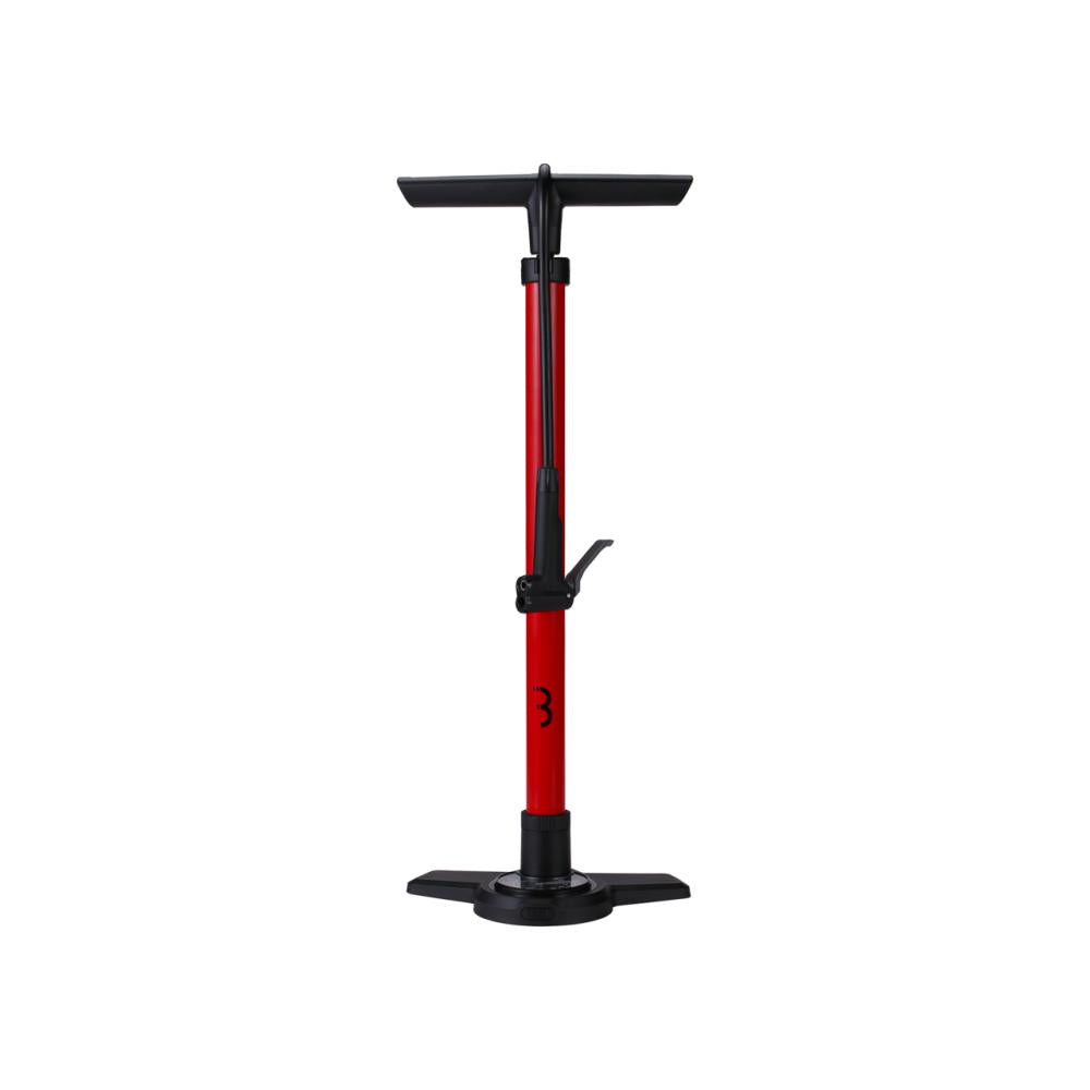 BBB Cycling BBB Standpumpe AirBoost composite base One Size rot - schnelle Hochdruck-Befüllung