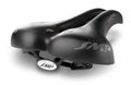 Schwarzer Selle SMP Martin Touring Medium Gel Unisex Fahrradsattel.