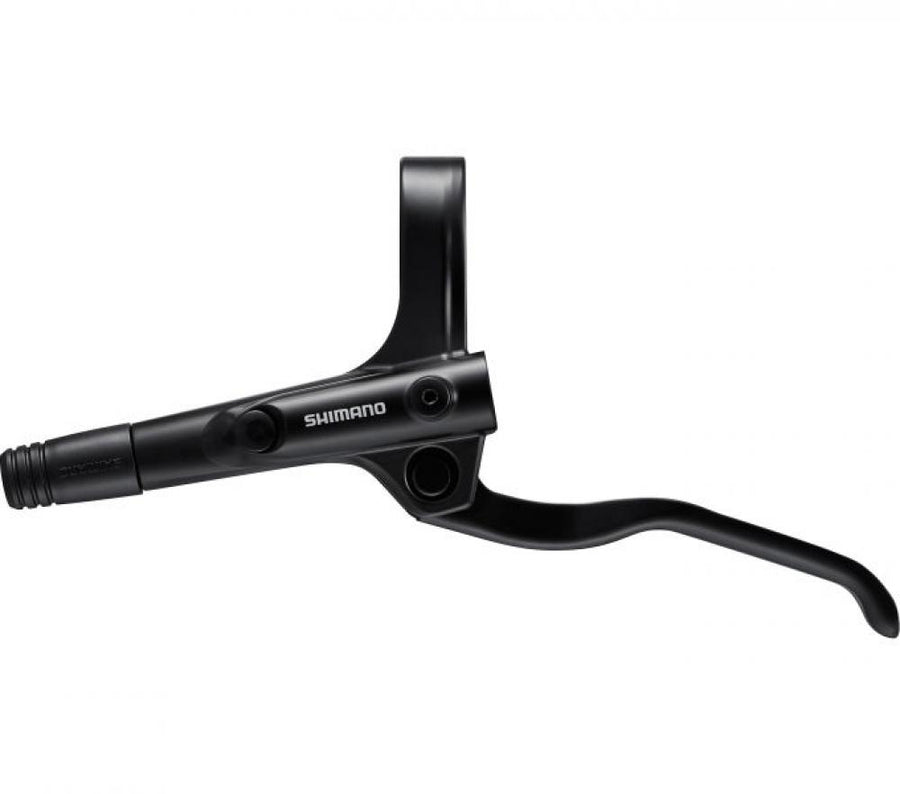 Schwarzer SHIMANO BL-MT200 3-Finger Bremshebel links für MTB und Trekking Fahrräder.