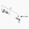 SHIMANO B-Achse Einheit f.RD-M8250 Ersatzteil - für Shimano RD-M8250 Schaltwerk
