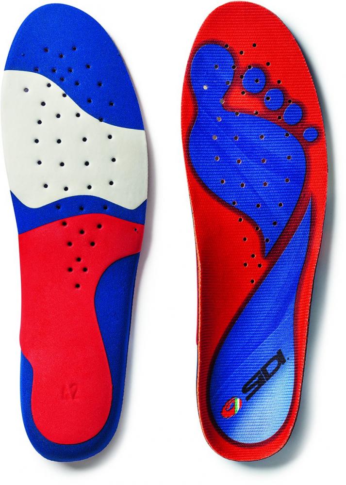 Sidi Einlegesohle Memory 47 Rot/blau - maximaler Komfort für Radschuhe