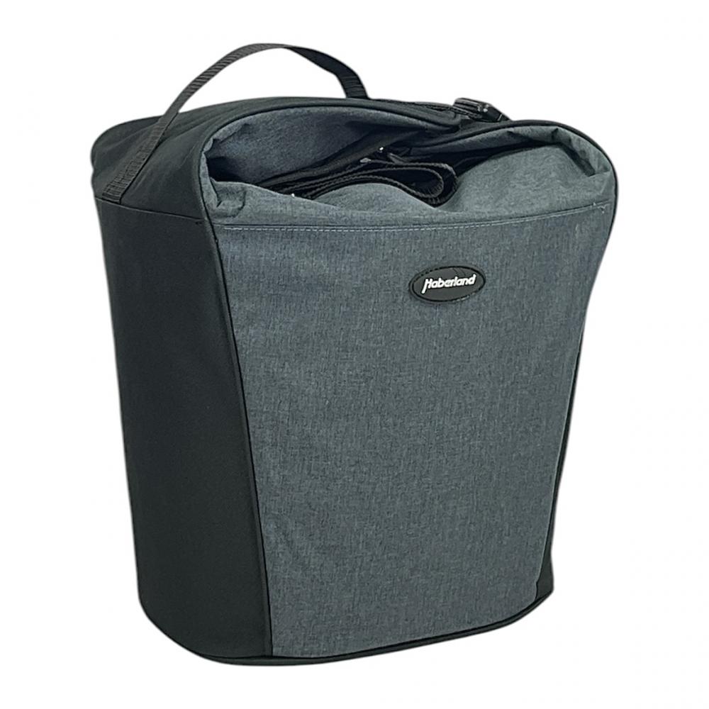 Haberland Lenkertasche Britta grau schwarz Größe 32x26x28cm 18l