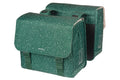 Basil Flair Doppelpacktasche 35L grün, wasserabweisend, mit Reflektoren & MIK/Universal-Bridge System.