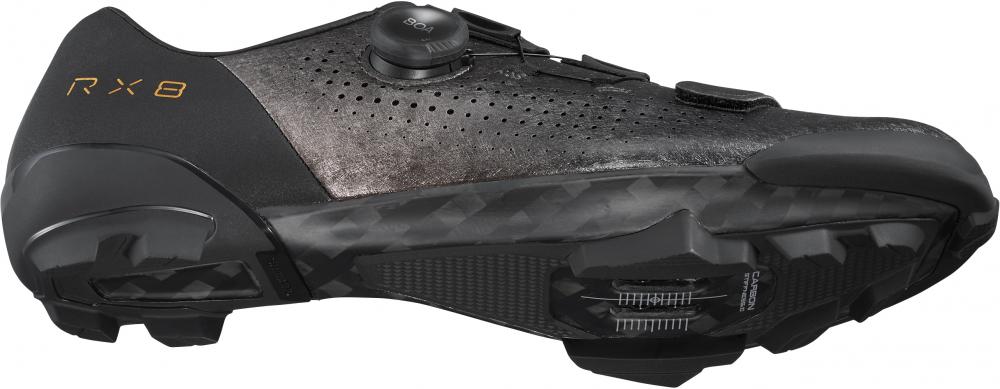 SHIMANO RX801 Fahrradschuhe - Gravel SPD, Herren/Damen, Größe 45, Schwarz