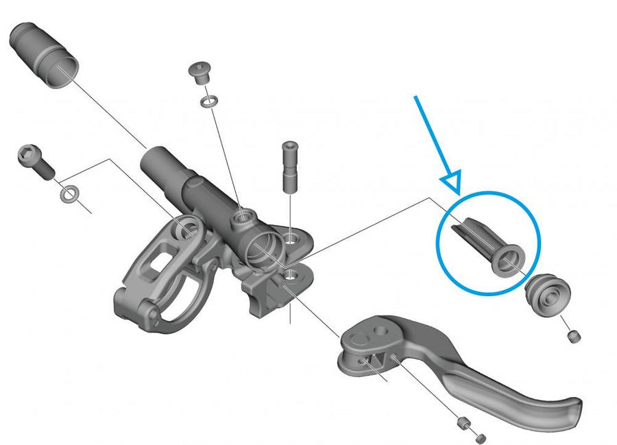SHIMANO Membran BL-M9100 - Ersatzmembran für Bremshebel BL-M9100, 7 g