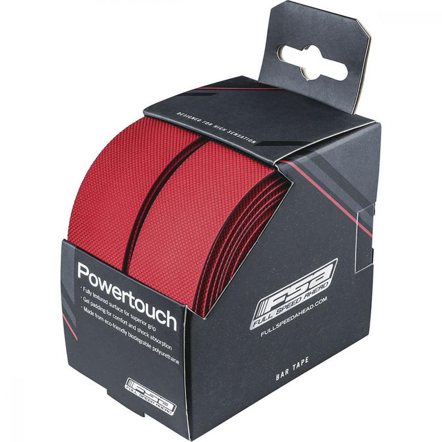 FSA Lenkerband Powertouch [Universal] Rot - komfortables, griffiges Rennrad-Lenkerband