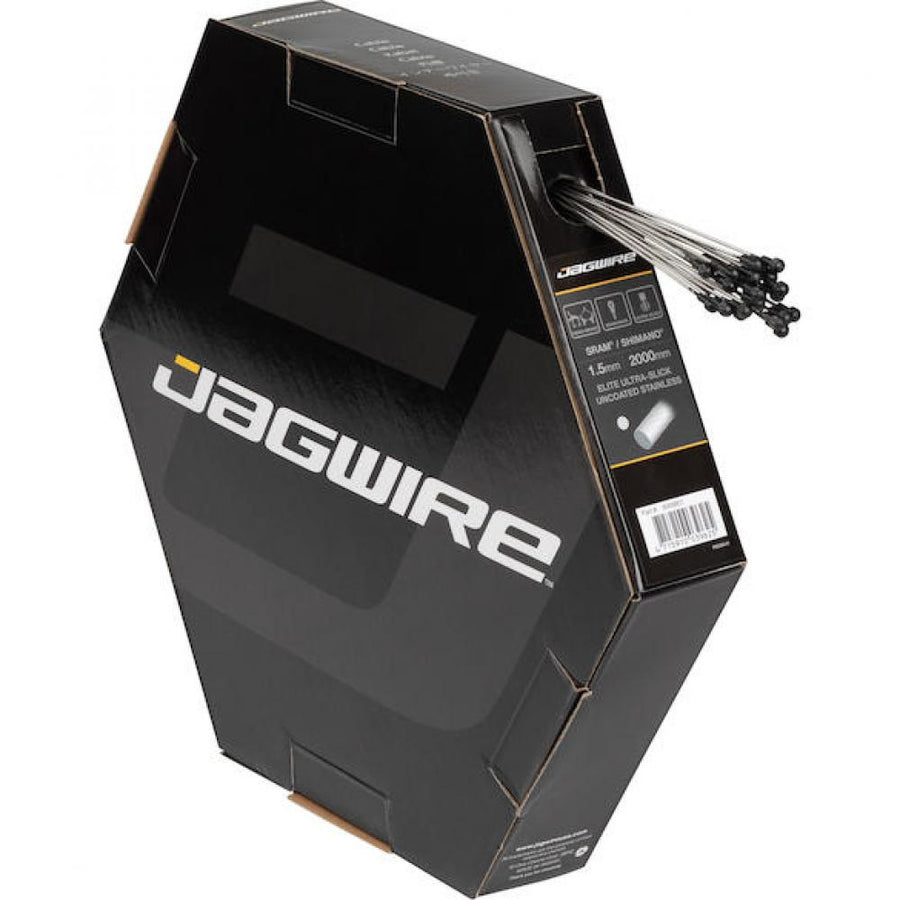 Jagwire Bremszug Road Elite Ultra-Slick polished 1.5 x 2000 mm Silber - maximale Bremsperformance