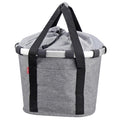 KLICKfix Fahrradkorb Fahrradtasche Bikebasket Reisenthel twist silver 28x26x35 cm