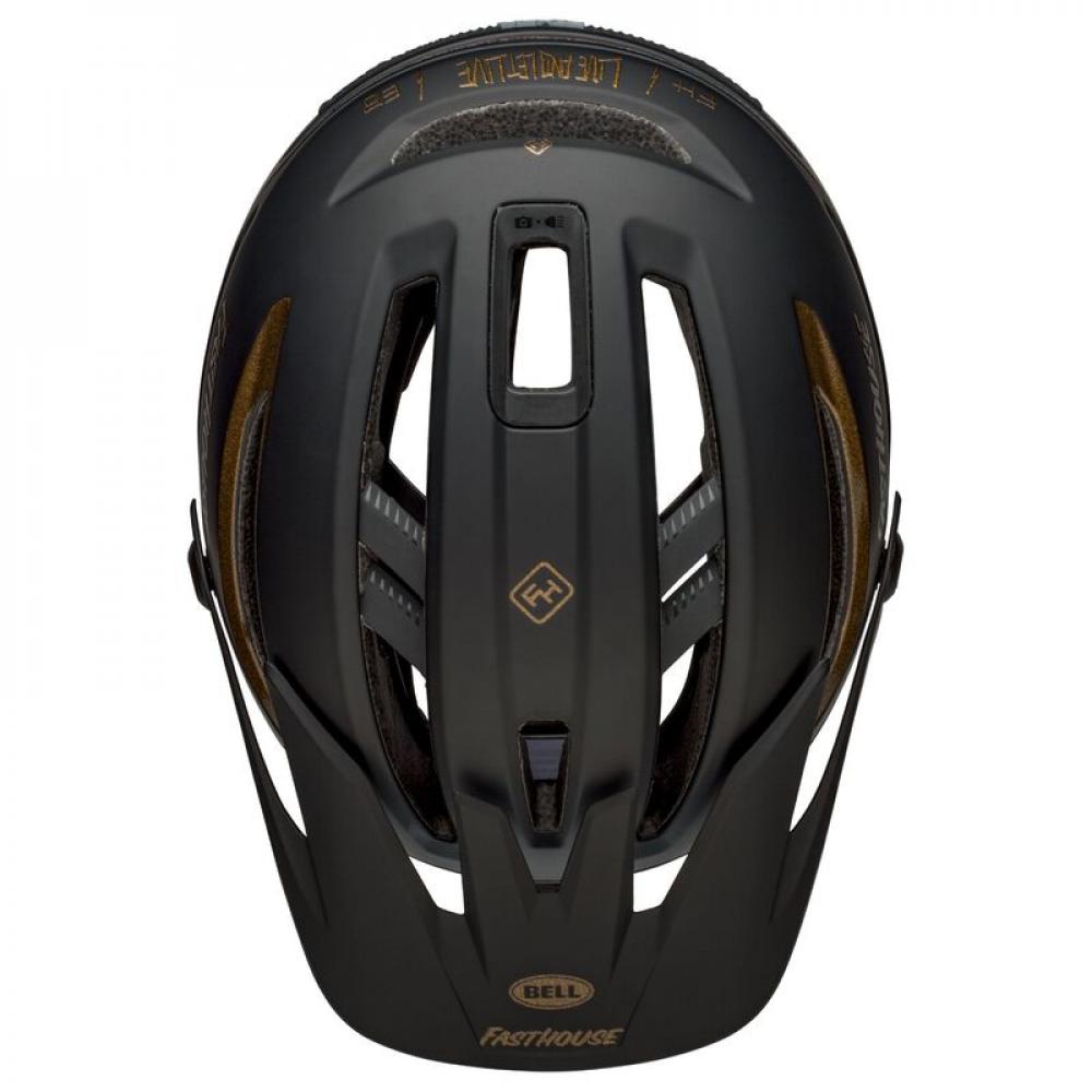 Bell Fahrradhelm Sixer Mips matt schwarz gold fasthouse S 52-56 cm
