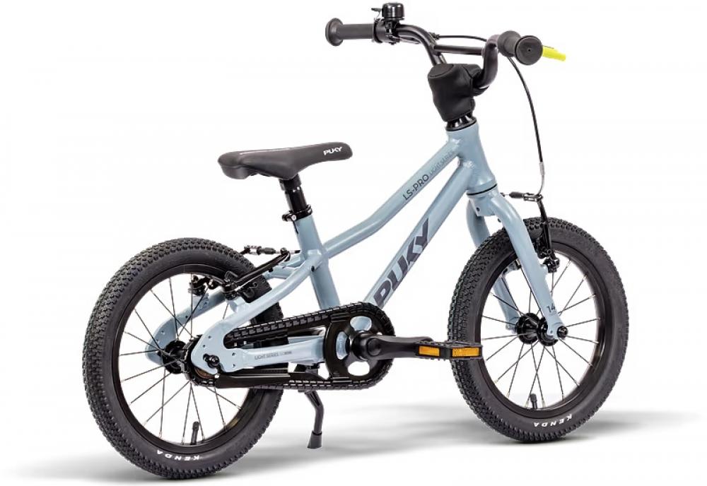 PUKY LS-PRO 14 Kinderfahrrad - 14 Zoll, Ash Blue, 5,3 kg, Aluminiumrahmen, Singlespeed, V-Brake, ab 3 Jahren