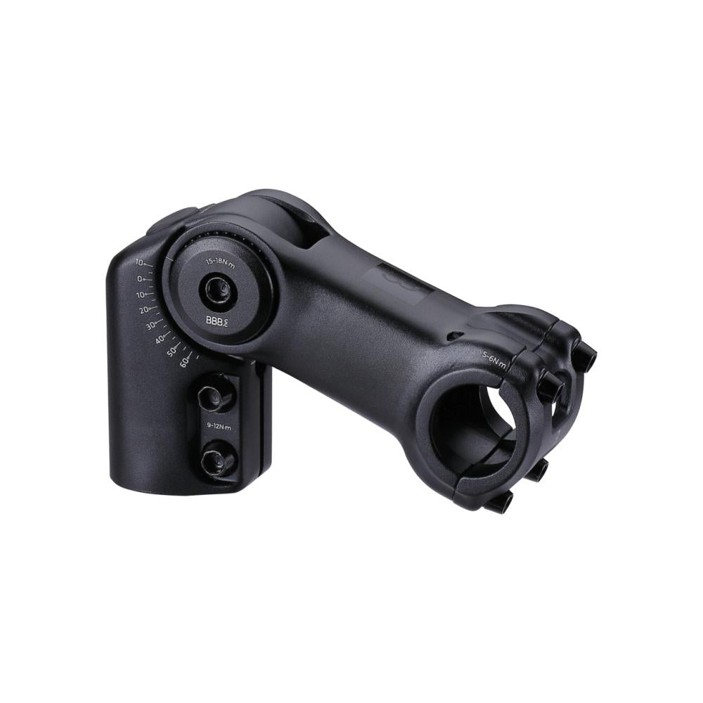BBB Cycling BBB Vorbau einstellbar HighFix 25.4 25 schwarz - optimaler Lenkerwinkel
