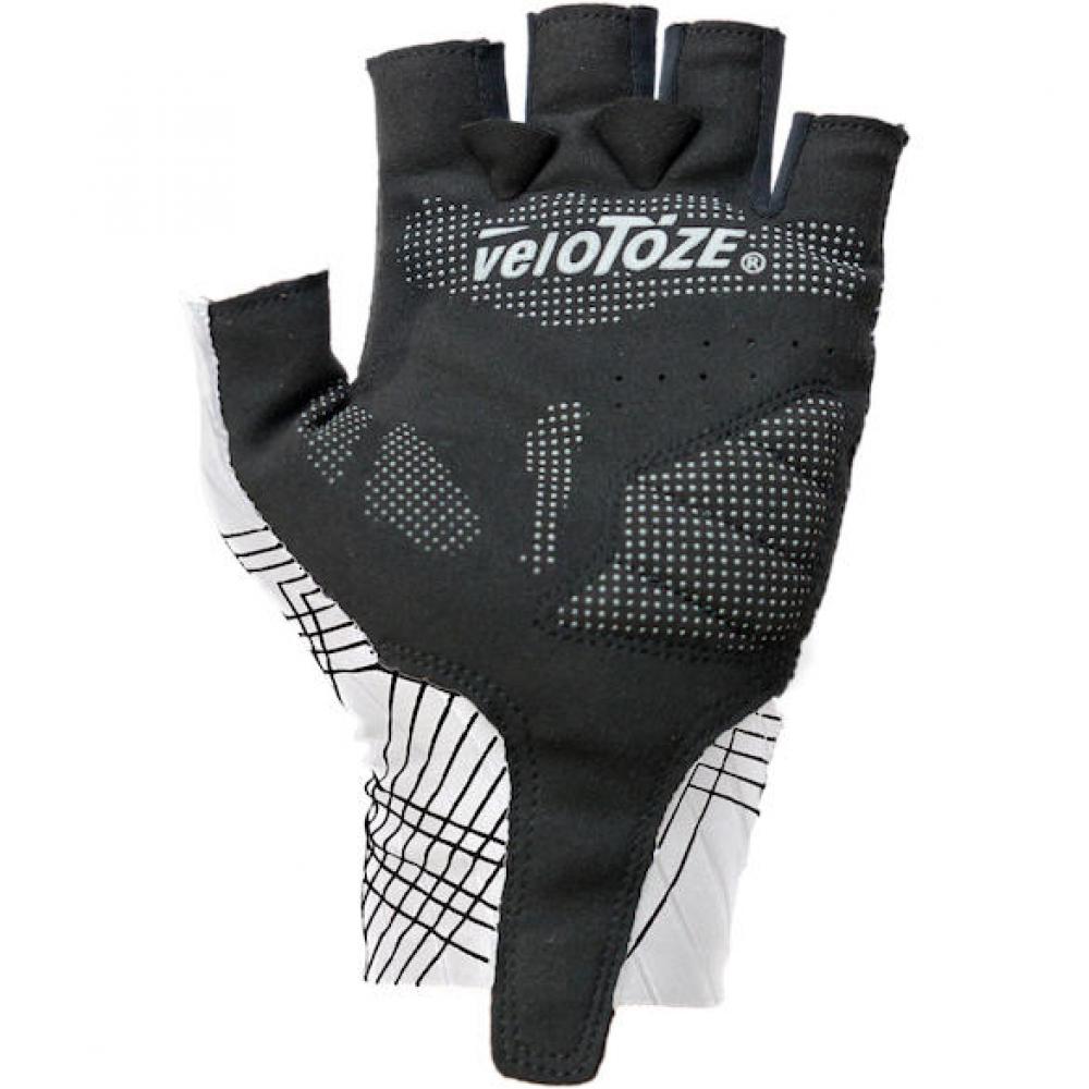 VeloToze Handschuhe Aero weiß L Weiß - aerodynamische Rennrad-Handschuhe mit Komfortpolsterung