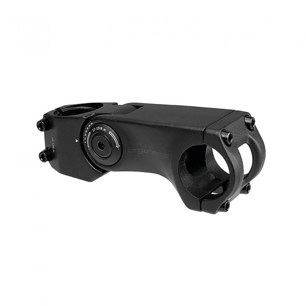 ErgoTec Vorbau Sepia Ahead XL 80mm schwarz verstellbar 0°-60° teilbar Alu 6061 T6 Ø31 - 31.8 mm - 8mm Level 5 e-Bike ready