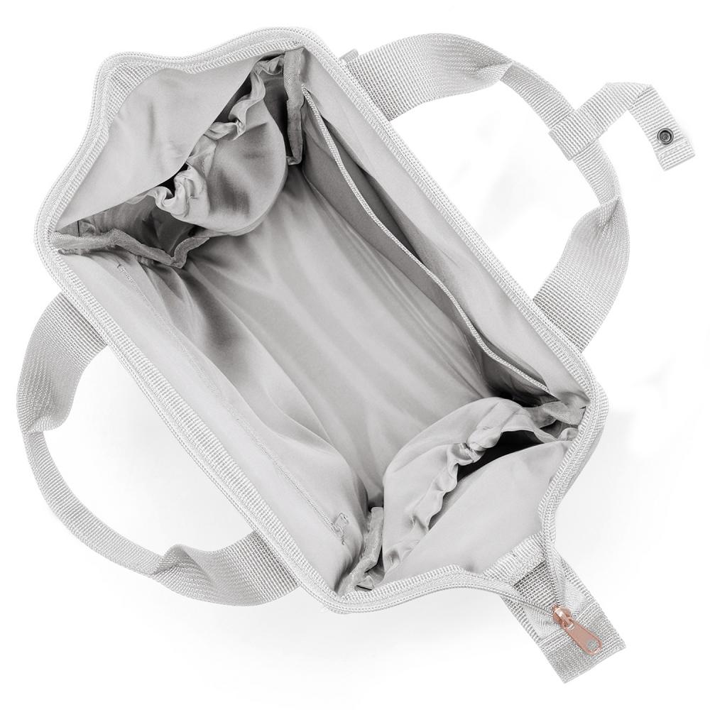 KLICKfix Gepäckträgertasche ROOMY GT twist sky rose Größe 17x25x40cm 12l