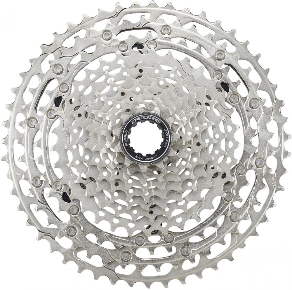 SHIMANO DEORE CS-M5100 11-fach Kassette 11-51 Zähne, silbernes Fahrrad Ritzelpaket.