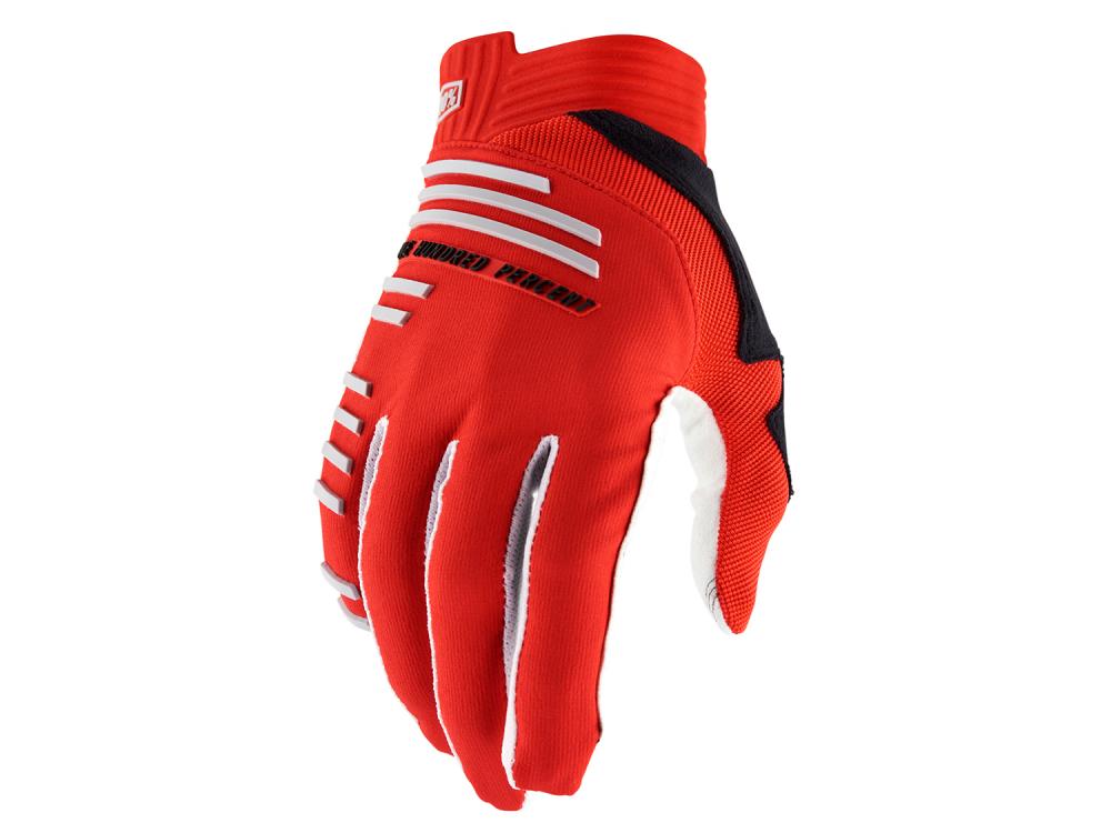 100% R-Core Gloves L Racer Red - Downhill-Handschuhe mit maximalem Grip und Schutz