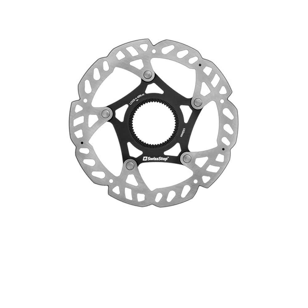 SwissStop Catalyst Pro Bremsscheibe Centerlock 180 mm Rot - Zweiteilige Konstruktion für maximale Haltbarkeit