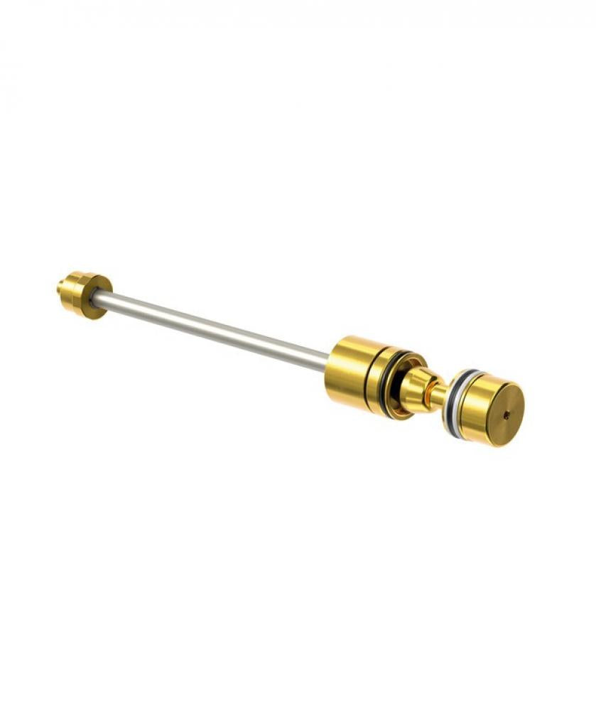 Luftfeder-Upgrade-Kit RS DebonAir+ Butter Cup 190mm ZEB A1+, goldene und silberne Fahrradkomponente.