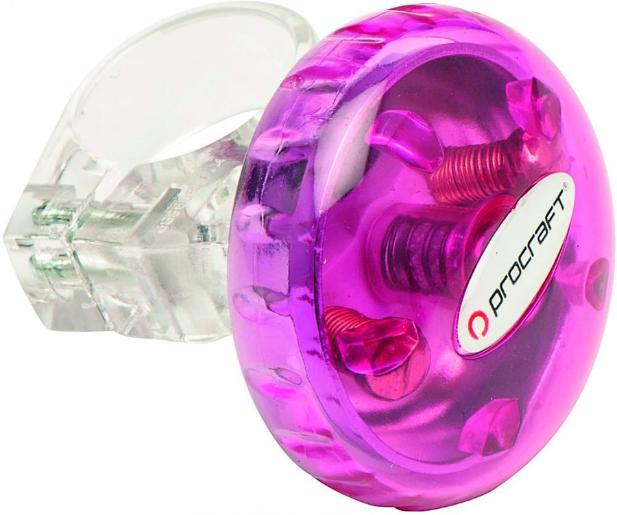 Procraft Klingel Fun klein pink/rosa - kompakte Fahrradklingel mit lautem Klang