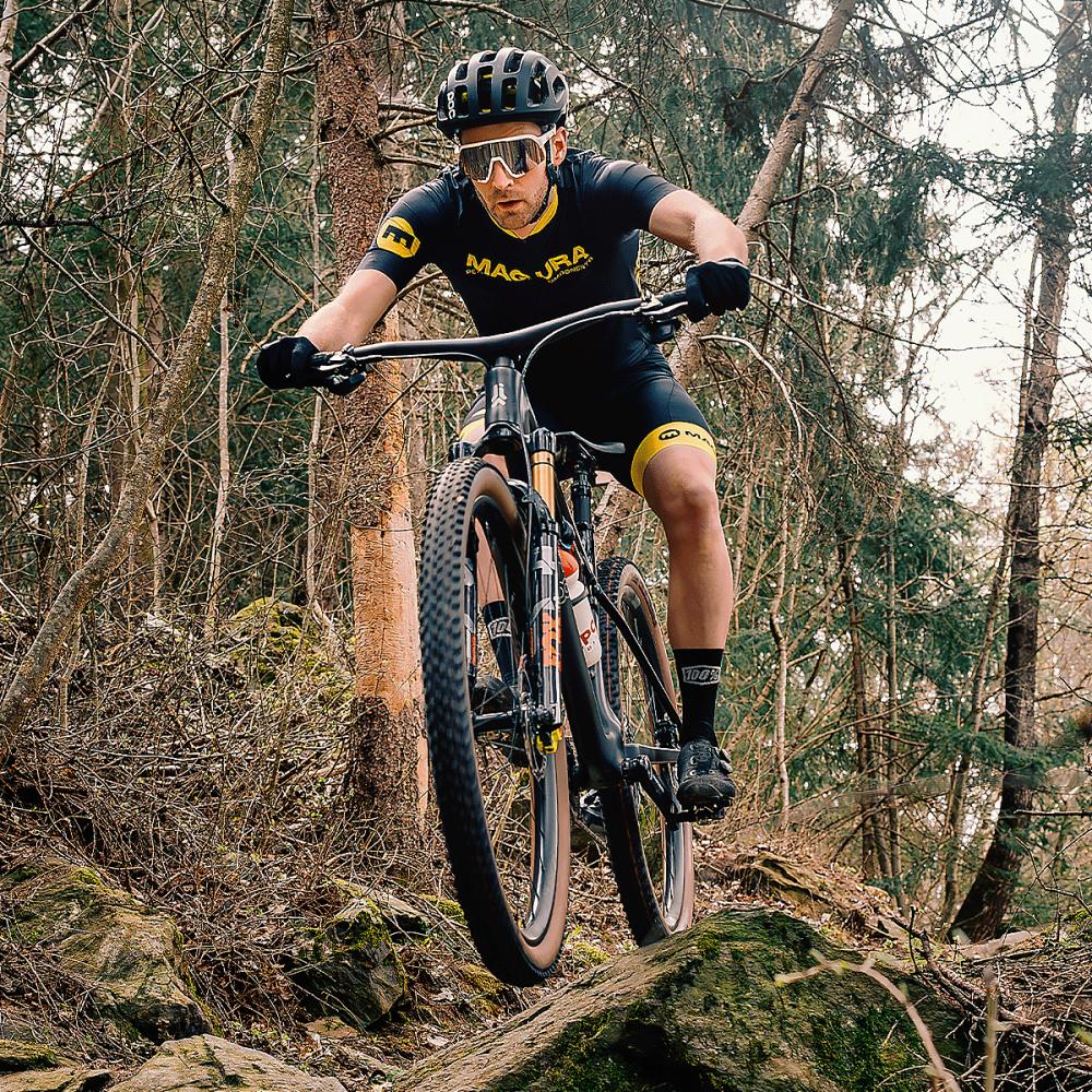 MAGURA Black Endurance Jersey highfivemtns, XL Black - leichtes Trikot für Ausdauerfahrten