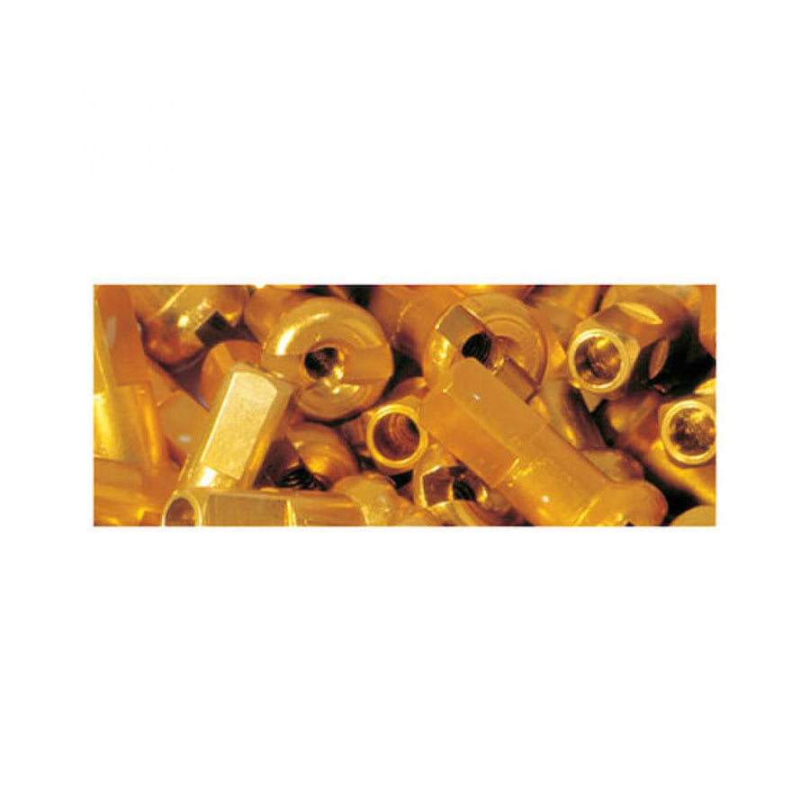 DT Swiss Speichennippel 1.8 Aluminium 12 mm gold - ultraleichte Laufrad-Performance