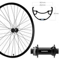 Roland Vorderrad 28" Disc Centerlock schwarz SE RIVAL 30 Aluminium HB-TC500 Steckachse 110mm