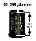 By,Schulz Speedlifter Reduzierhülse 1 1/8" auf 25,4mm schwarz Alu geschlitzt 39,5mm für Ahead.