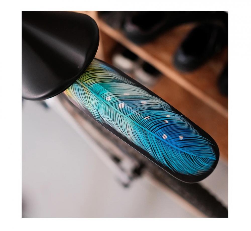 Ass Savers ASR-1 Regular Spritzschutz Schutzblech hinten, leicht & flexibel, Design Feather Tropical, einfache Montage, ideal für Rennrad & Gravel