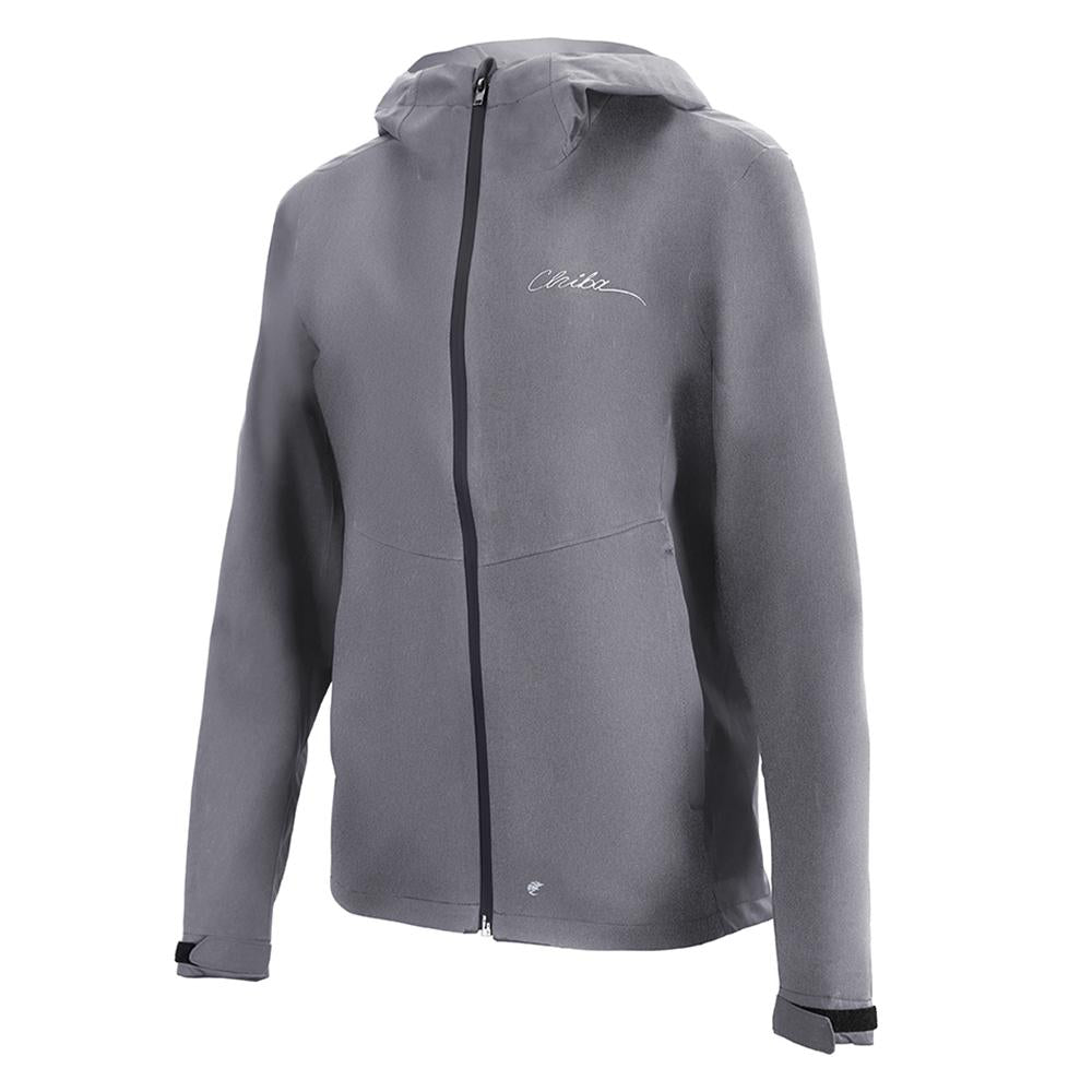 CHIBA Rainjacket Damen - wasserdicht, winddicht, atmungsaktiv, hellgrau, Gr. L