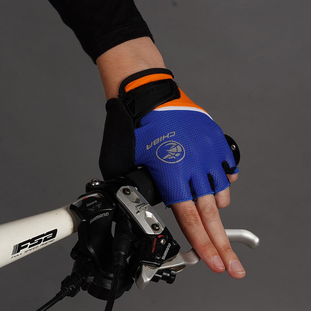 CHIBA Youth - Radhandschuhe XS/S royal mit leichter Polsterung und Belüftung