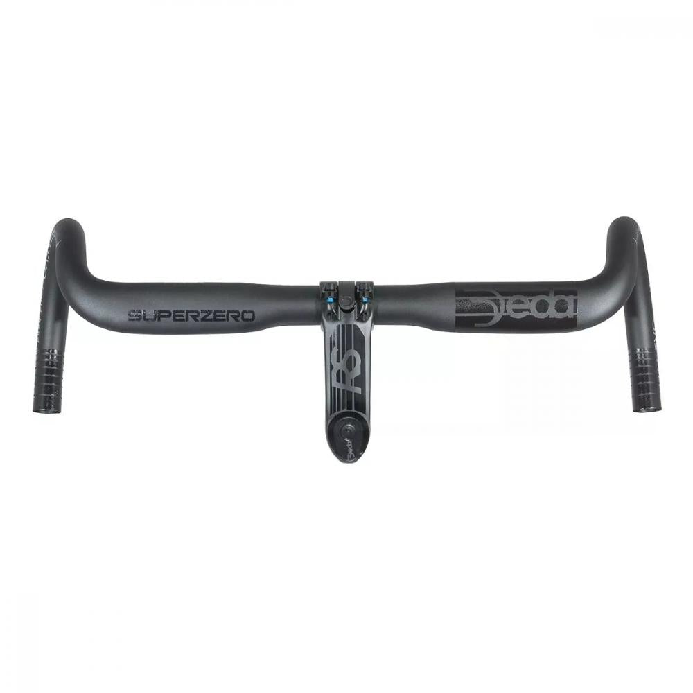 Deda Elementi Lenker Superzero Gravel DCR Alu 46 Zentimeter polish on black - Gravellenker aus 7050 Aluminium, 16 Grad Flare, DCR Kabelführung, RHM-EVO Form, Reach 75 Millimeter, Drop 120 Millimeter