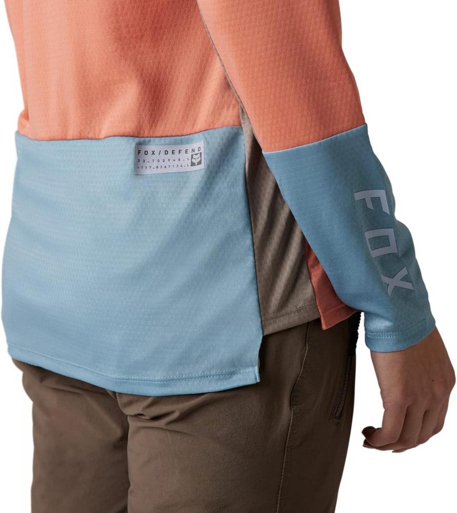 FOX Defend Damen MTB-Langarmtrikot XS - Salmon mit TruDri