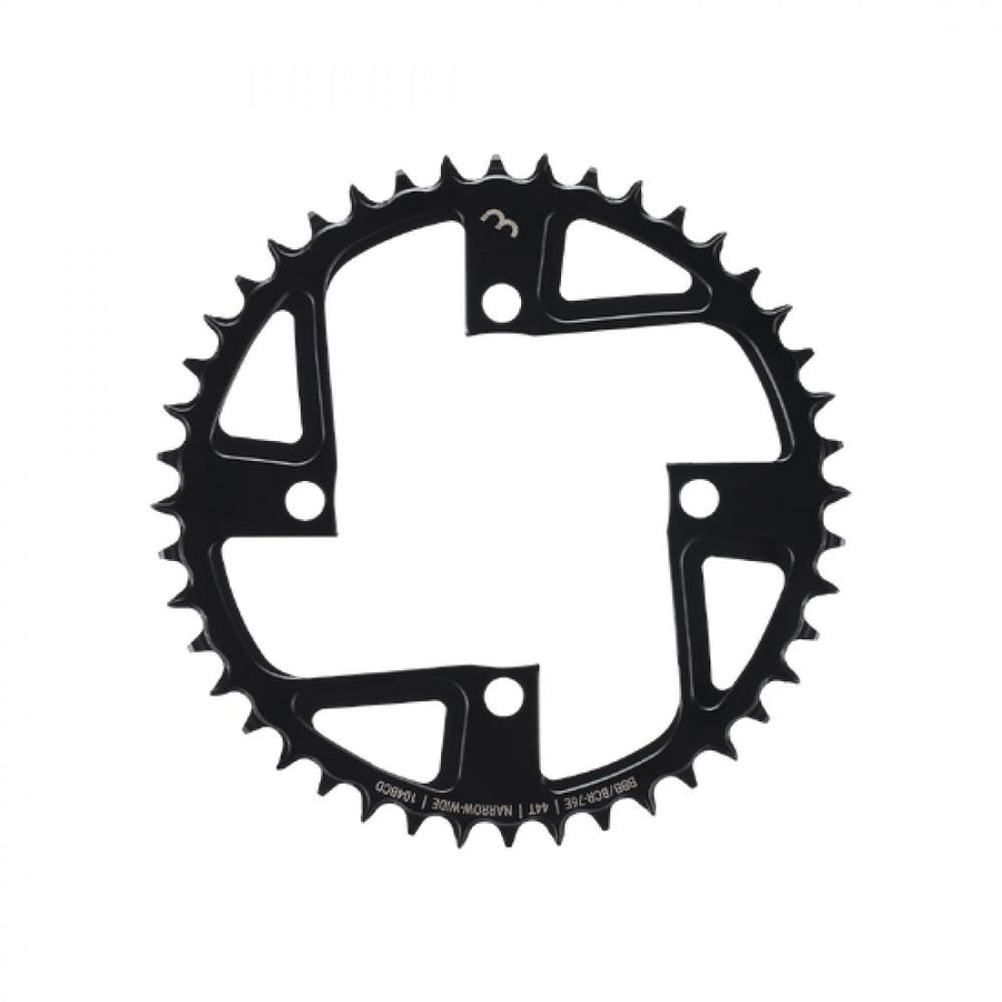 BBB Cycling BCR-76E Kettenblatt E-bike Gear 44T/104 104 Schwarz - leiser, effizienter Antrieb