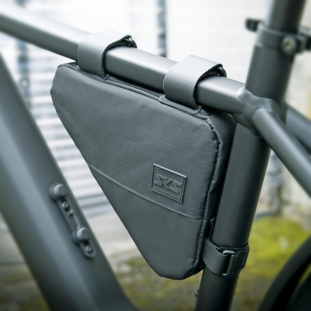 SKS Urban Framebag Rahmentasche schwarz 240x50x200mm 1400ml wasserabweisend für E-Bike & Fahrrad ideal für Werkzeug & Zubehör
