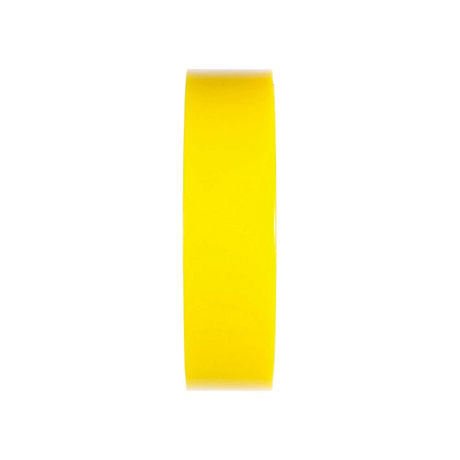 Gelbes BBB Cycling Tubeless Felgenband 25mm x 10m für zuverlässige Abdichtung schlauchloser Systeme.