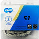 KMC S1 Wide RB 1s Kette 112 Glieder matt silber - robuste Singlespeed-Fahrradkette