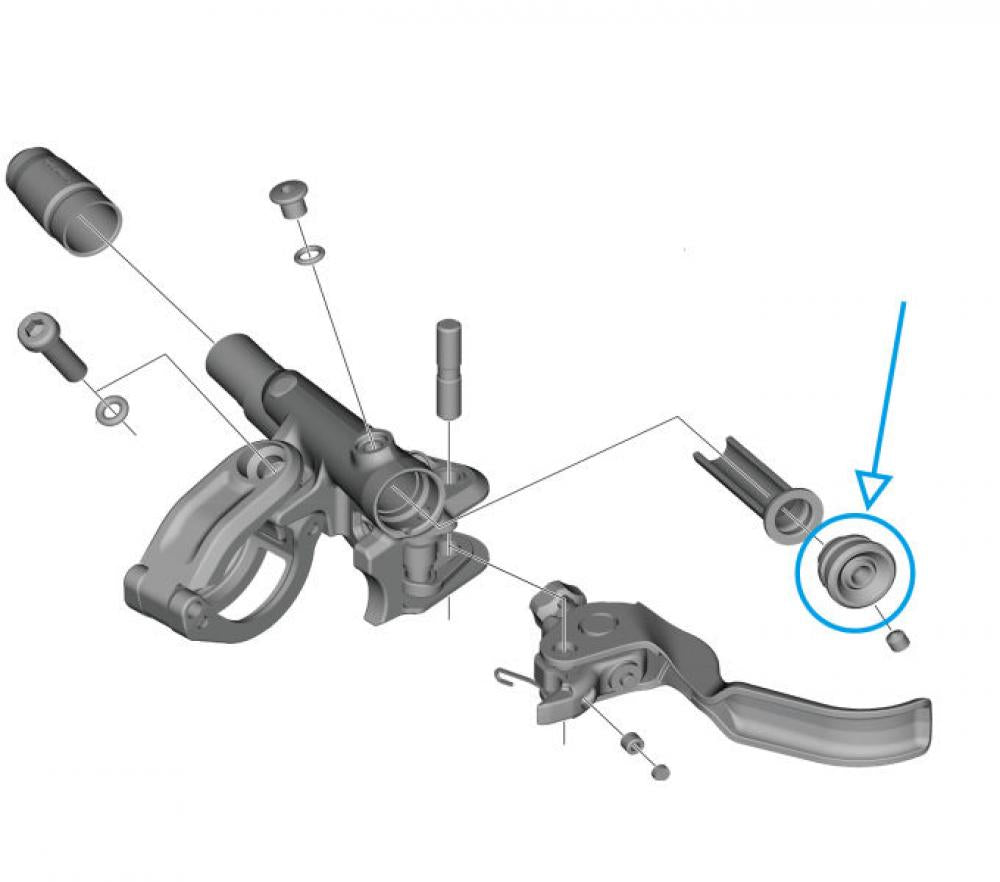 SHIMANO Abdeckung BL-M9120 - Schutzabdeckung für Bremshebel, 6 g