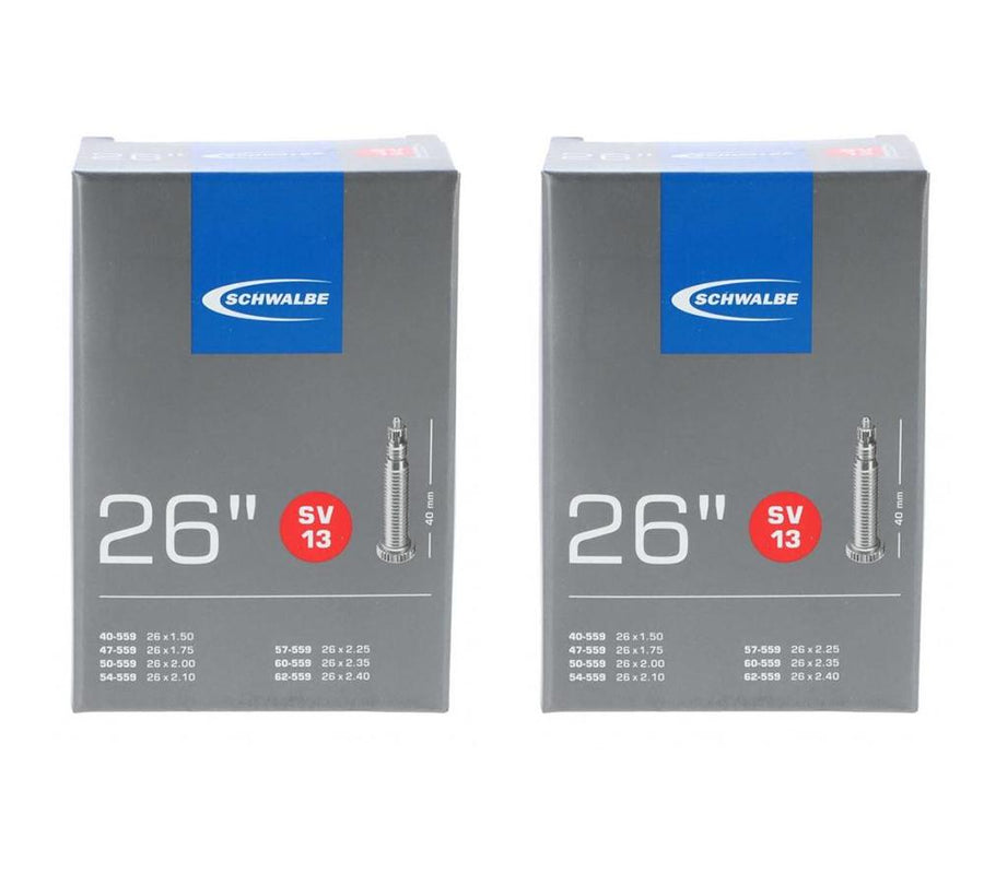 2 x Schwalbe Schlauch SV13 (40/62-559) 26x1.50-2.40" SV 40mm Fahrradschlauch Sclaverand