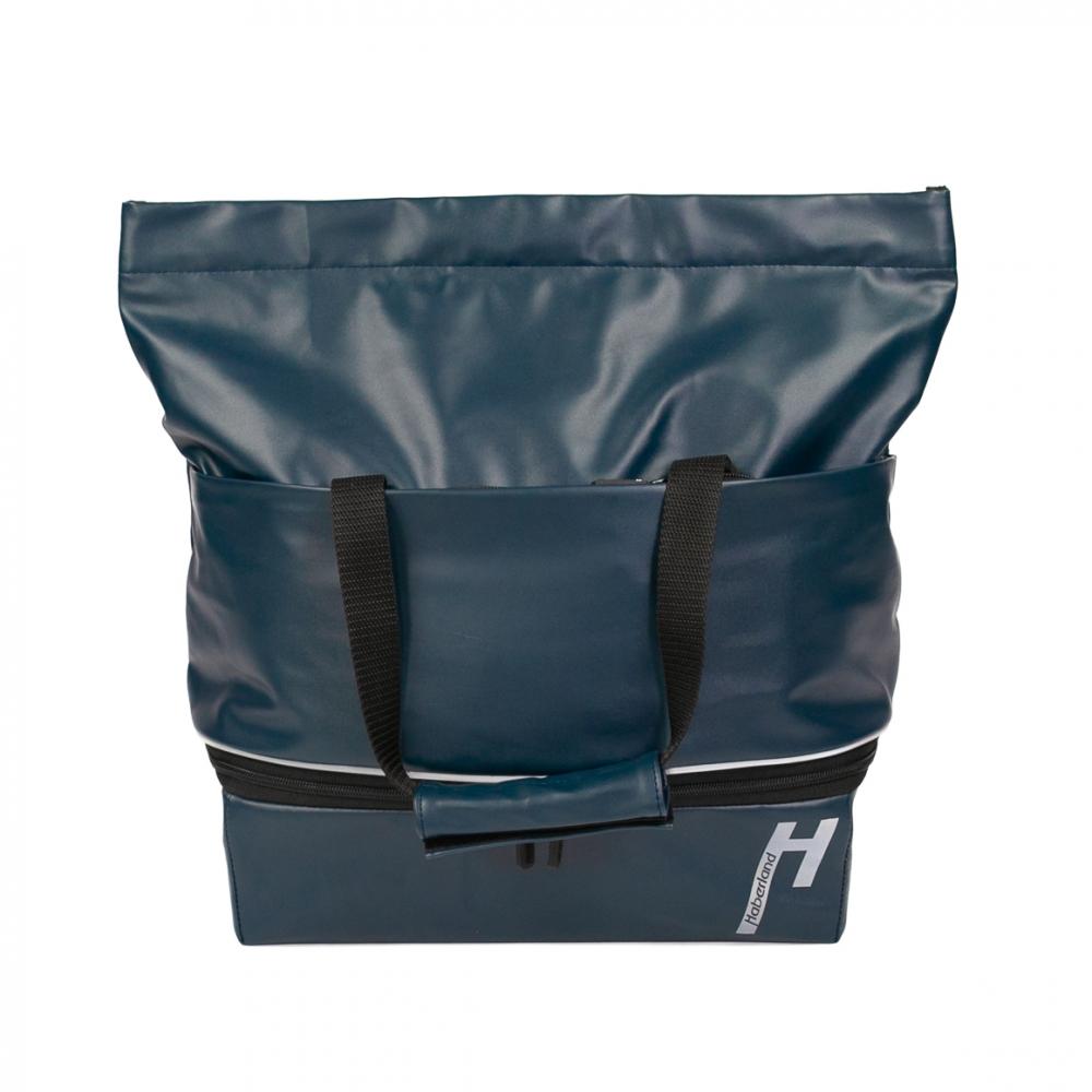 Haberland Gepäckträgeraufsatztasche Lena blau - praktische Racktime 1.0 Transportlösung