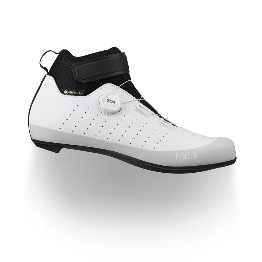 Fizik Tempo Artica GTX Winter-Rennradschuhe, Größe 42, schwarz/weiß, mit GORE-TEX Koala-Membran und Fleece-Futter für wasserdichten, atmungsaktiven Komfort