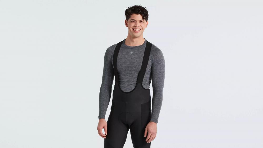 SEAMLESS MERINO BASELAYER LS MEN GRY S/M - Bekleidung