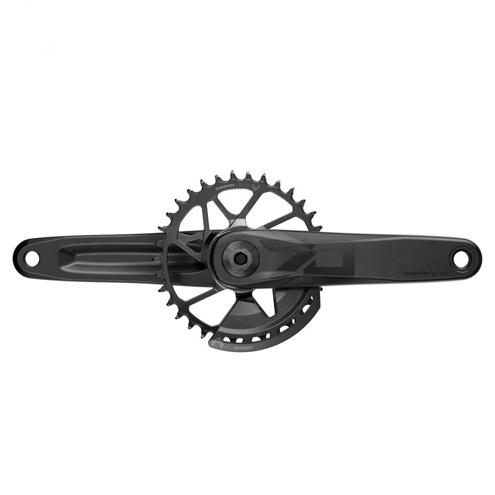SRAM Eagle T-Type Kurbelgarnitur 70 mm 165 mm - DUB MTB Kurbel für Trail & Enduro - Kurbelgarnitur Eagle 70 T-Type