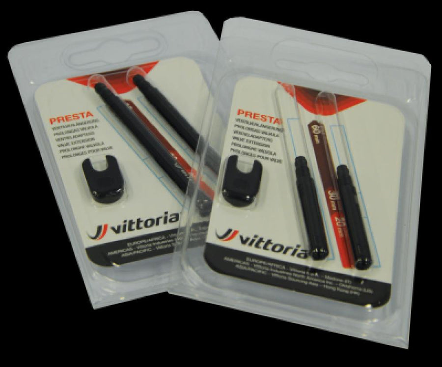 Vittoria Valve extension 30 mm blister 30 - leichte Ventilverlängerung aus Alu für hohe Felgen