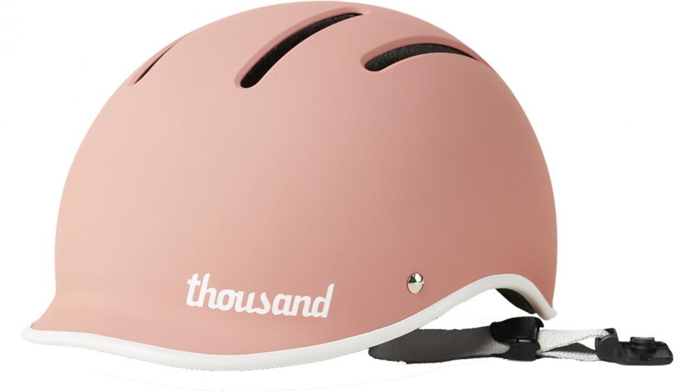 Thousand JR Kinderfahrradhelm Power Pink XS 49-53 cm - ABS-Hartschale mit EPS-Innenschale, verstellbares Einstellsystem, 6 Belüftungsöffnungen