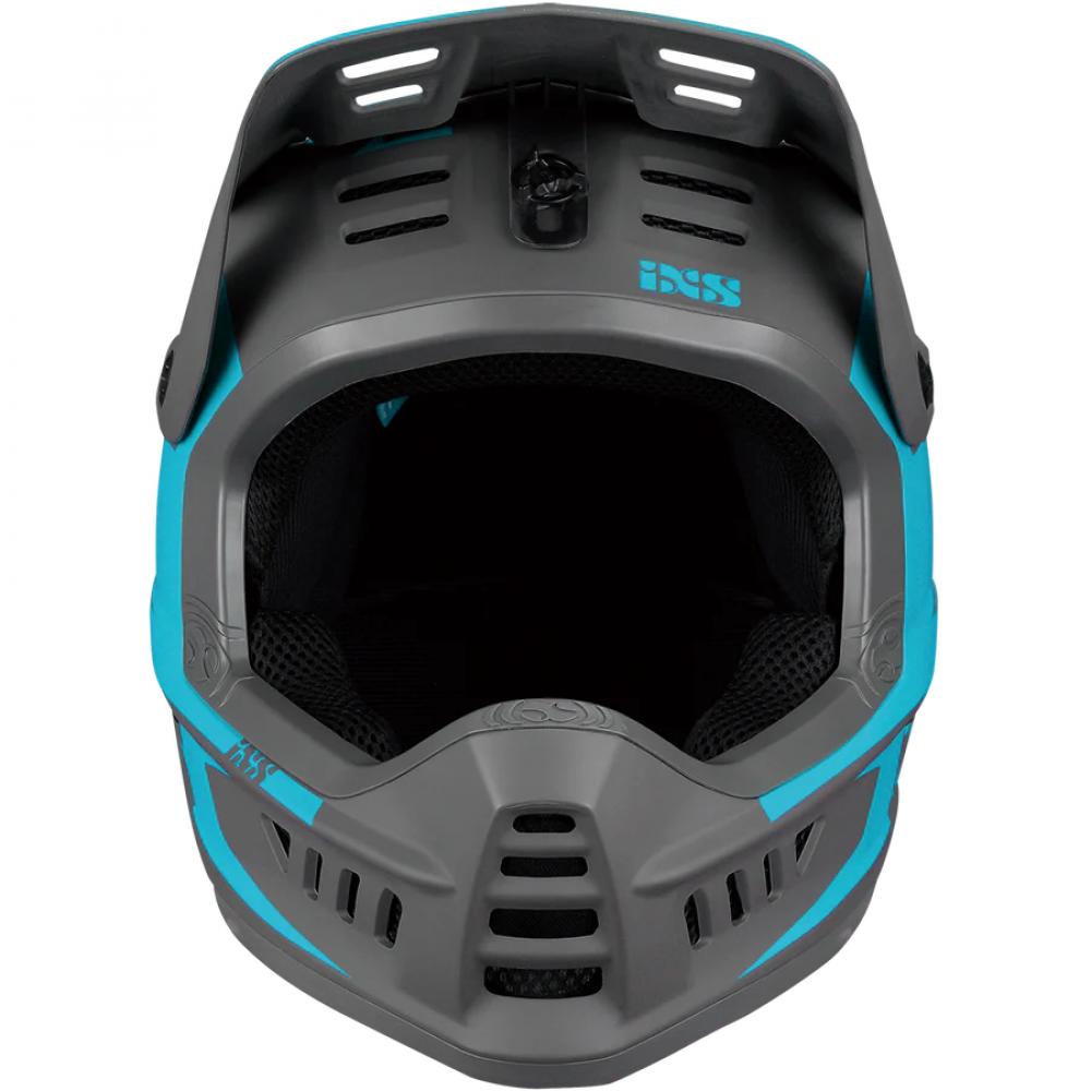 IXS Sports Division iXS XACT Evo helmet M/L Lagoon / Graphite - sicherer Fullface-Helm für Downhill & Enduro