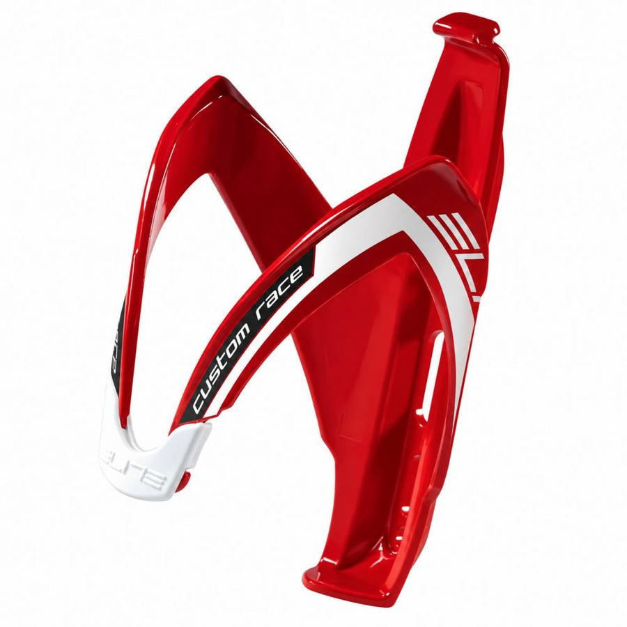 Elite Custom Race Flaschenhalter 74 mm rot/weiß glänzend