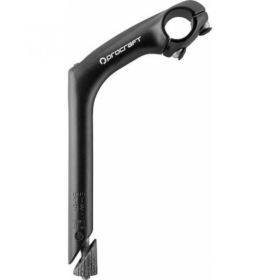 Procraft Vorbau Schaft 1 Zoll 30 Grad 100 mm klassischer Aluminium-Schaftvorbau in Schwarz