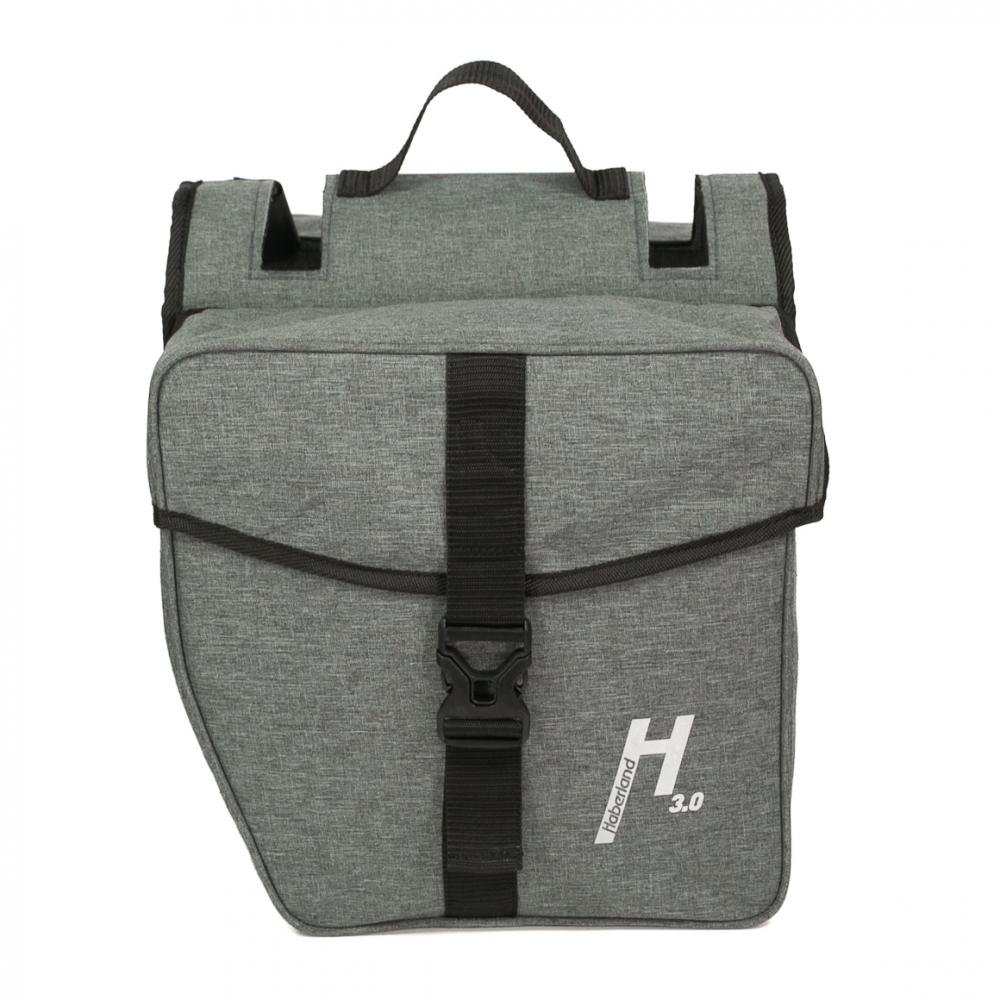 Haberland Doppeltasche 25l Basic M 3.0 grau - flexible Gepäcklösung für den Alltag