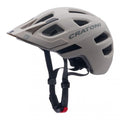 CRATONI Maxster Pro Kinder-Fahrradhelm - Größe S 48-53 cm, Sand Matt, 245 g, Rücklicht, 14 Ventilationsöffnungen, Insektenschutz, RLS 360°, CleanTex