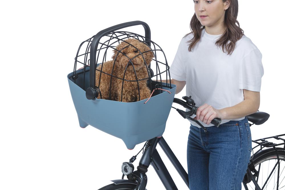 Basil Buddy KF Hundefahrradkorb - 32 l, Faded Denim